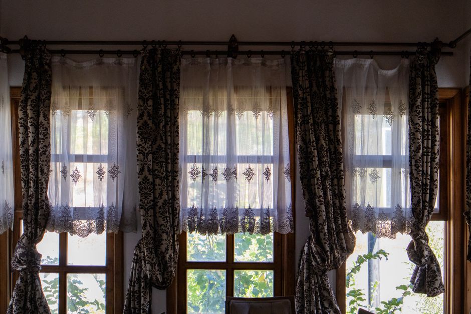 Elegant sheer custom drapes
